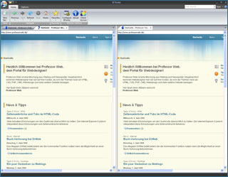 Screenshot: IETester