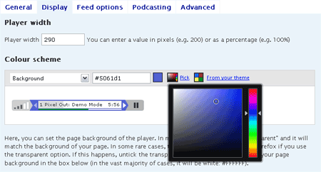 Wordpress MP3 Player Konfiguration